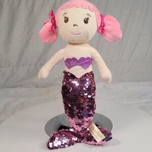 Dandee Mermaid Plush Doll Pink Sequin Tail